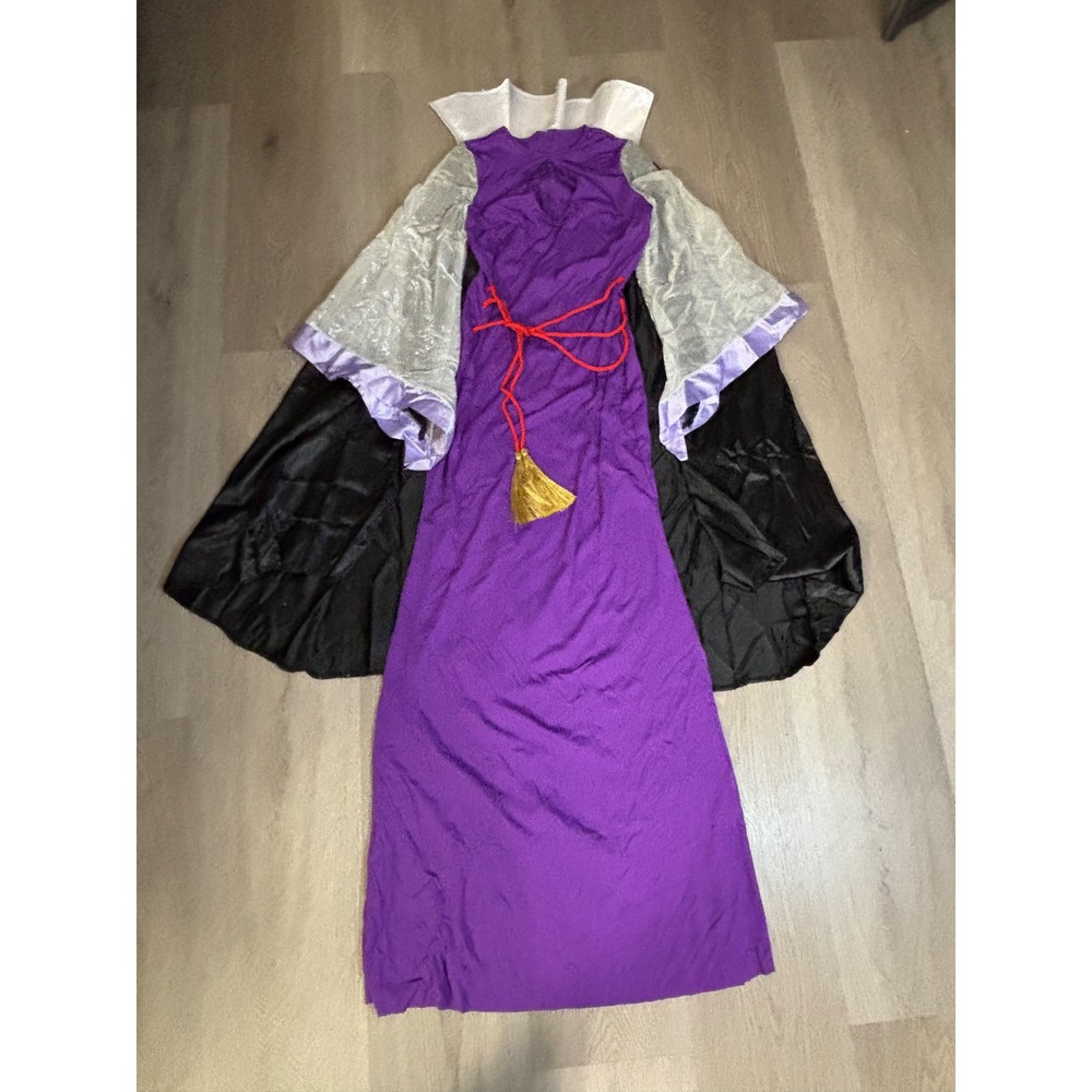 Leg Avenue Deadly Dark Queen Costume 4pc Set Purple Dress Cape Crown 85633 M/L - Picture 8 of 14